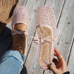 Summer women's bow mesh breathable sandals