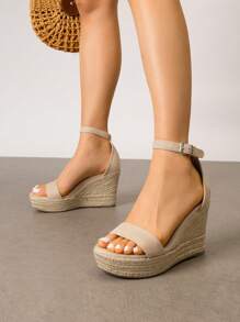 Women's Espadrilles Wedge Sandals Open Toe Comfortable Adjustable Ankle Strap sandals