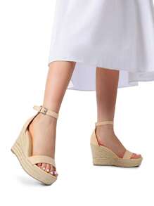 Women's Espadrilles Wedge Sandals Open Toe Comfortable Adjustable Ankle Strap sandals