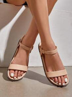 Women's Cute Open Toe One Band Arch Support Comfort Flat Sandals For Summer