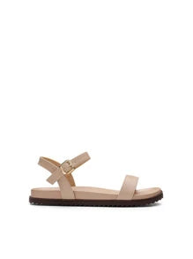Women's Cute Open Toe One Band Arch Support Comfort Flat Sandals For Summer