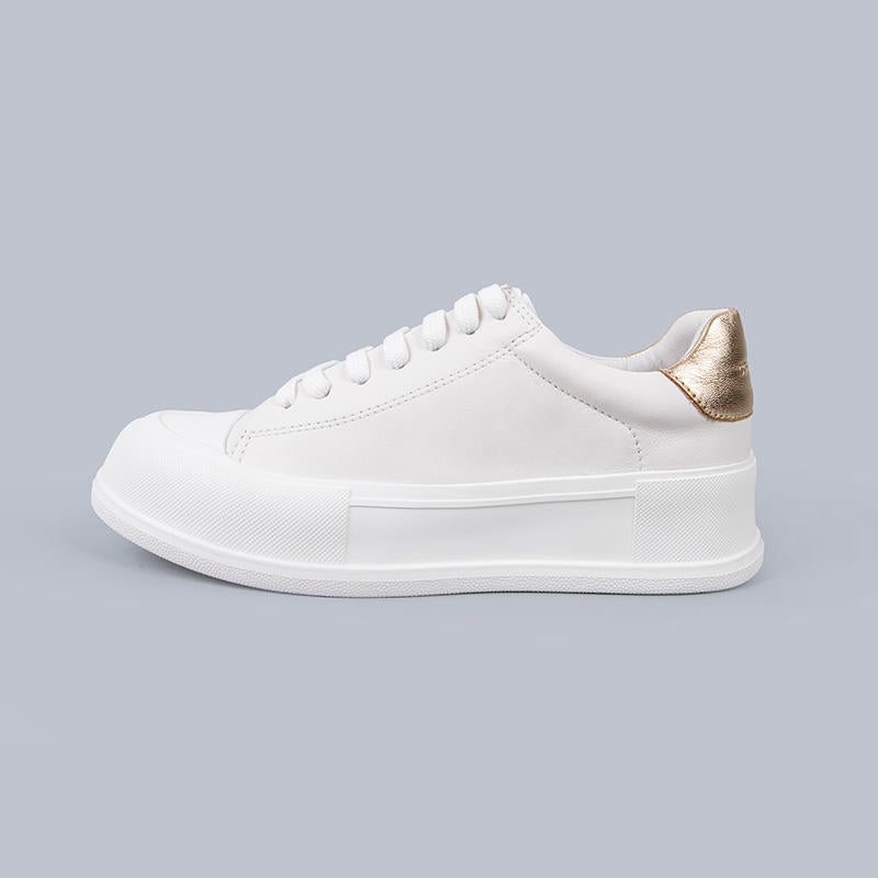 Women's white casual sneakers