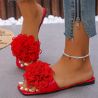 Floral casual outdoor flat sandals
