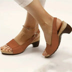 Women's Comfy Elegant Low Chunky Heel Shoes