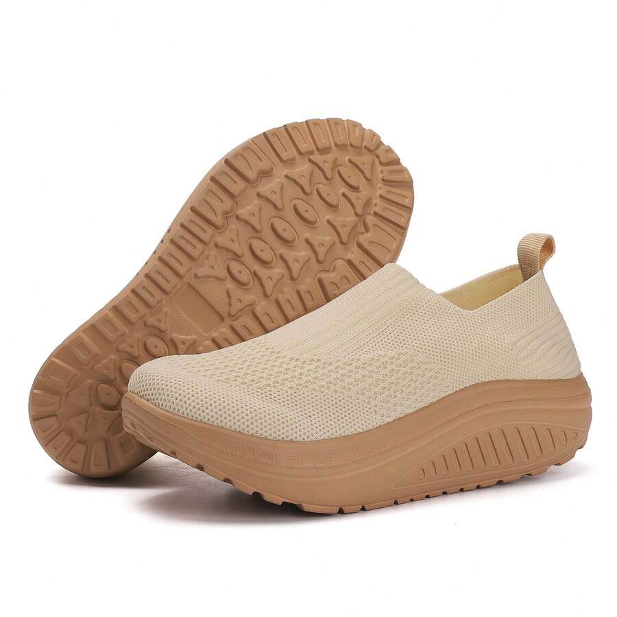 Women Summer Athletic Shoes, Mesh Running Shoes, Shock-Absorbing Soft Sole Jumping Shoes