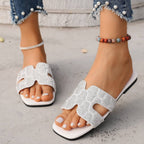 Women's 2026 new spring and summer casual flat comfortable breathable open toe sandals