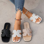 Women's 2026 new spring and summer casual flat comfortable breathable open toe sandals