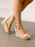 Women's Espadrilles Wedge Sandals Open Toe Comfortable Adjustable Ankle Strap sandals