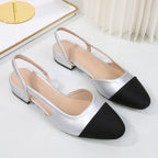 Summer women's small style thick heel flat sandals